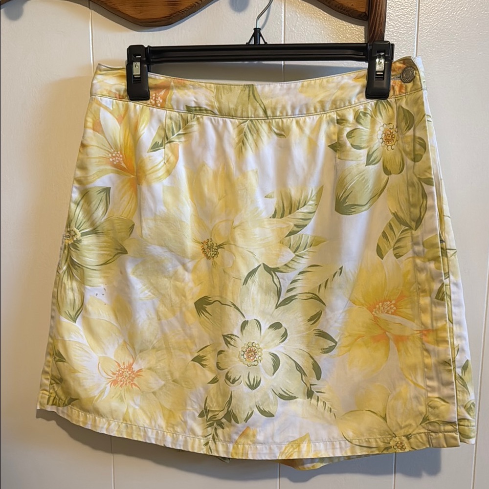 Cambridge Dry Goods Yellow Floral Skort